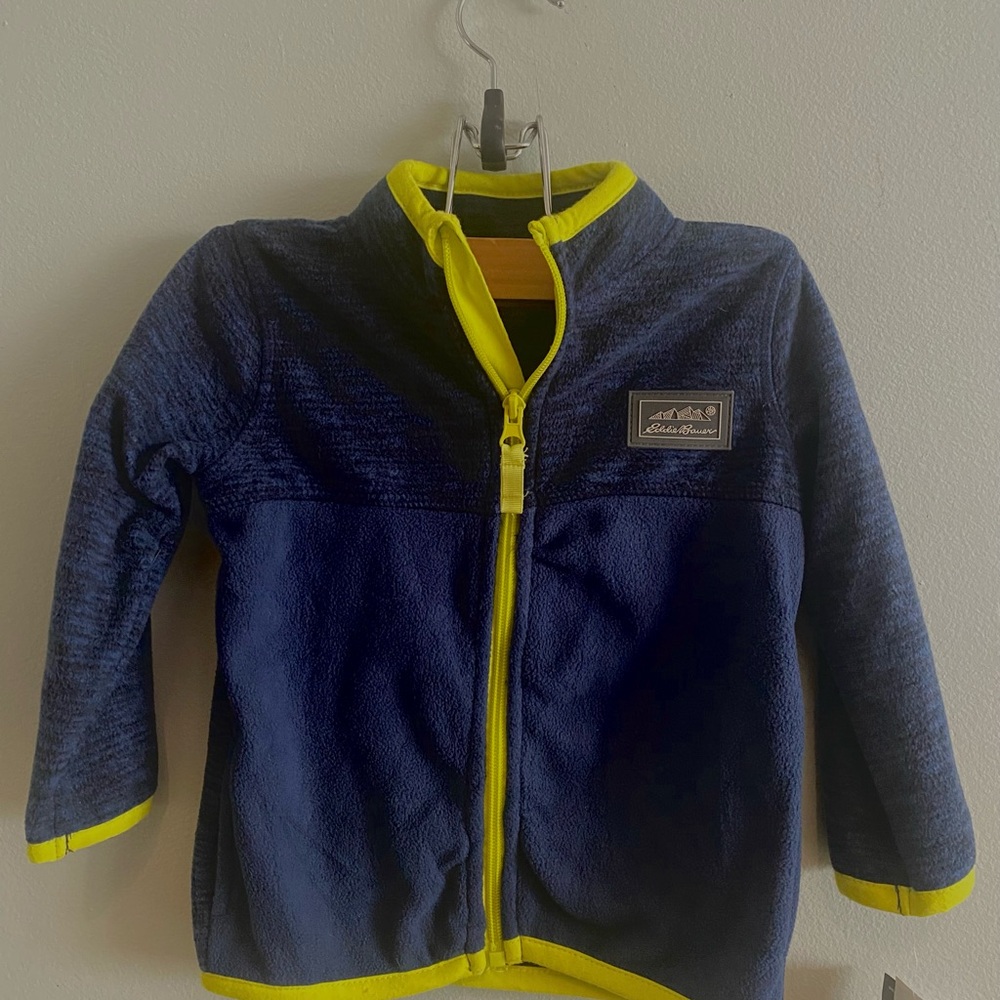 NWT Eddie Bauer size 24 months zip up SOFT FLEECE jacket